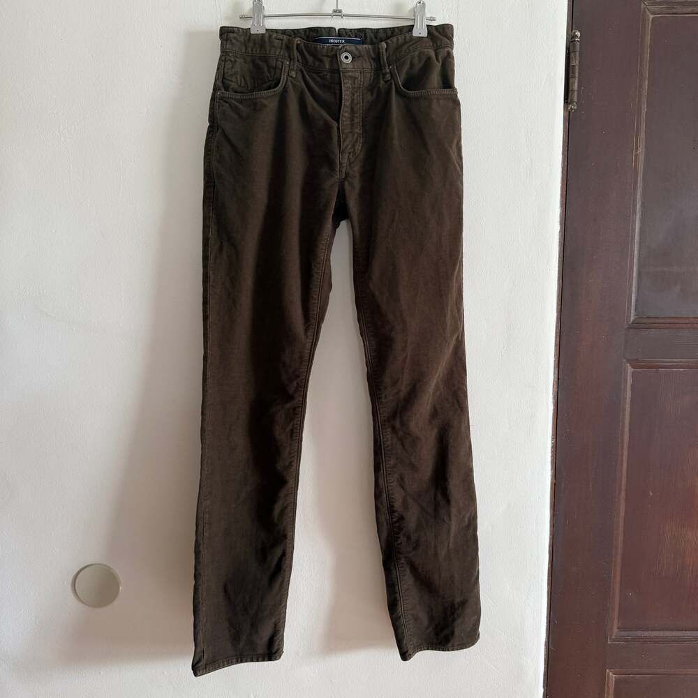 INCOTEX by Slowear | Brown Cotton Twill Ray Regular 5 Pocket Pants Size 30
